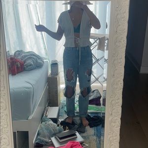 White Front Tie Shirt from Urban !